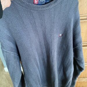 Chaps Men's Charcoal Crewneck Sweater